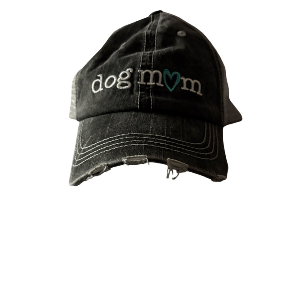 Katydid Black and Teal Dog Mom Hat - Picture 2 of 5